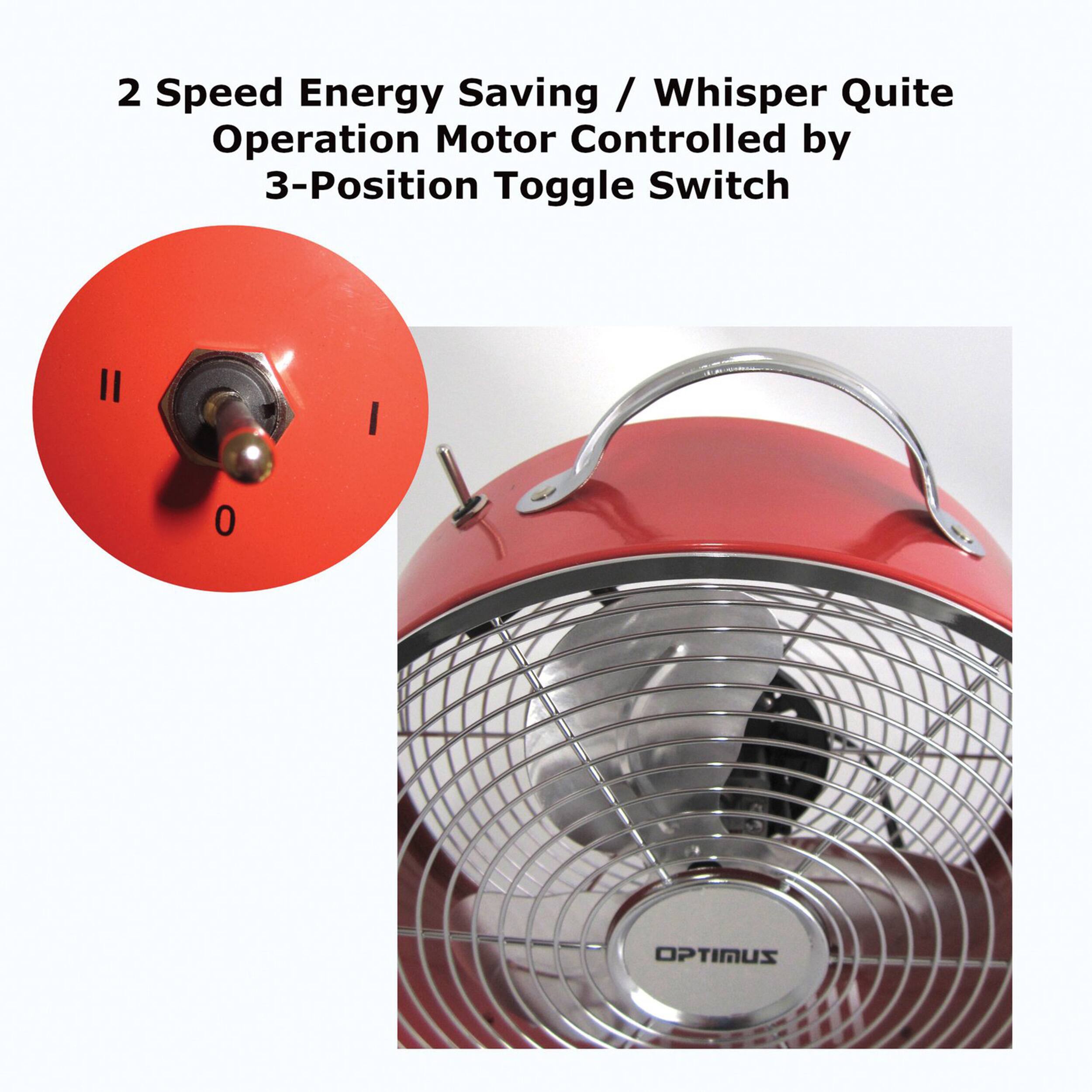 2 Speed Energy Saving / Whisper Quite Operation Motor Controlled by 3-Position Toggle Switch OPTINUS
