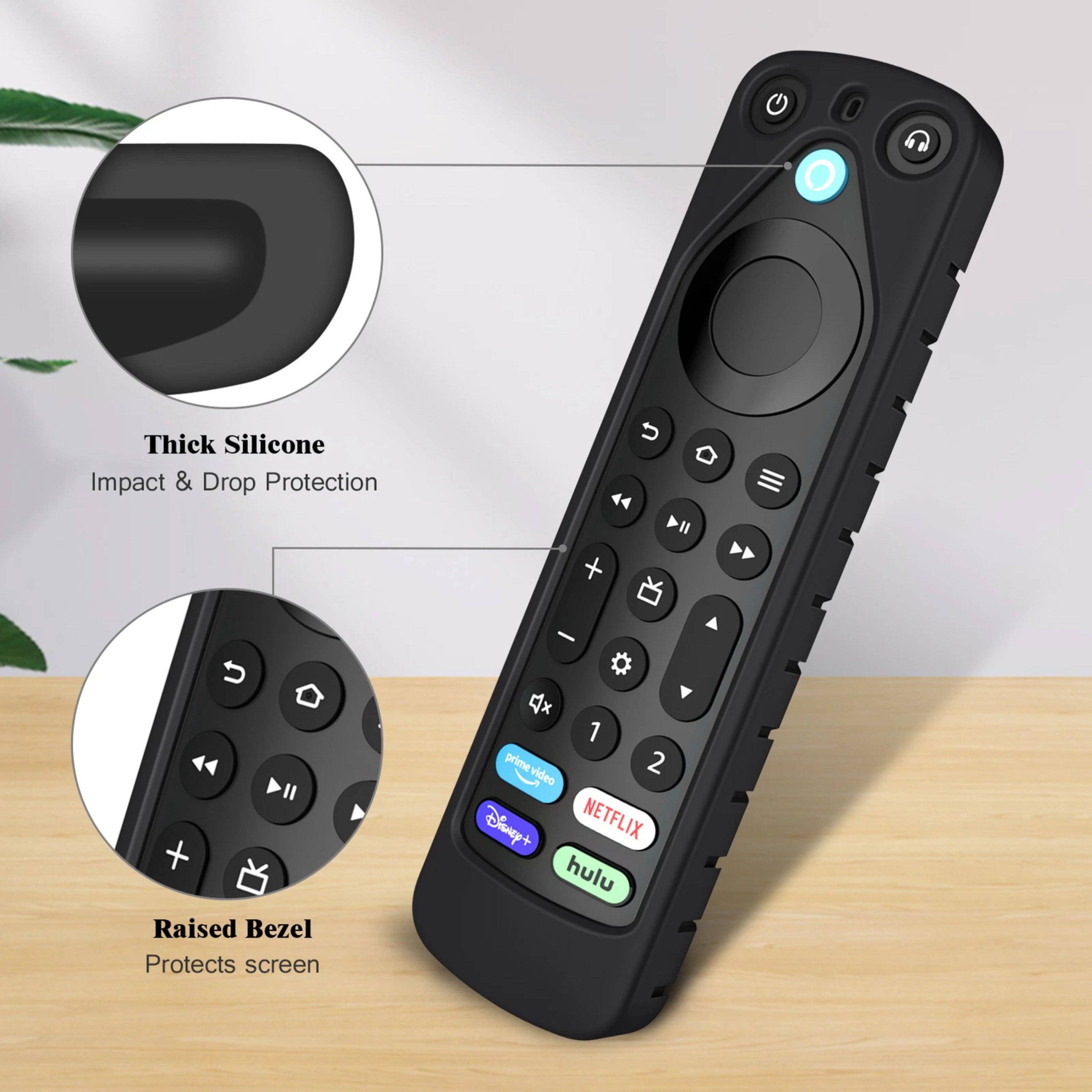Thick Silicone Impact & Drop Protection  
Raised Bezel Protects screen  
- 4x  
1 primevideo prime video  
2 Disney+ NETFLIX hulu