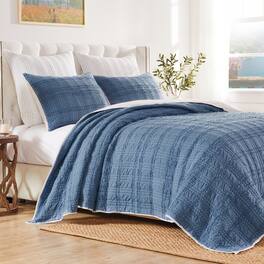 BreeBe - Portofino Quilt Set 3-King/Cal King - Blue
