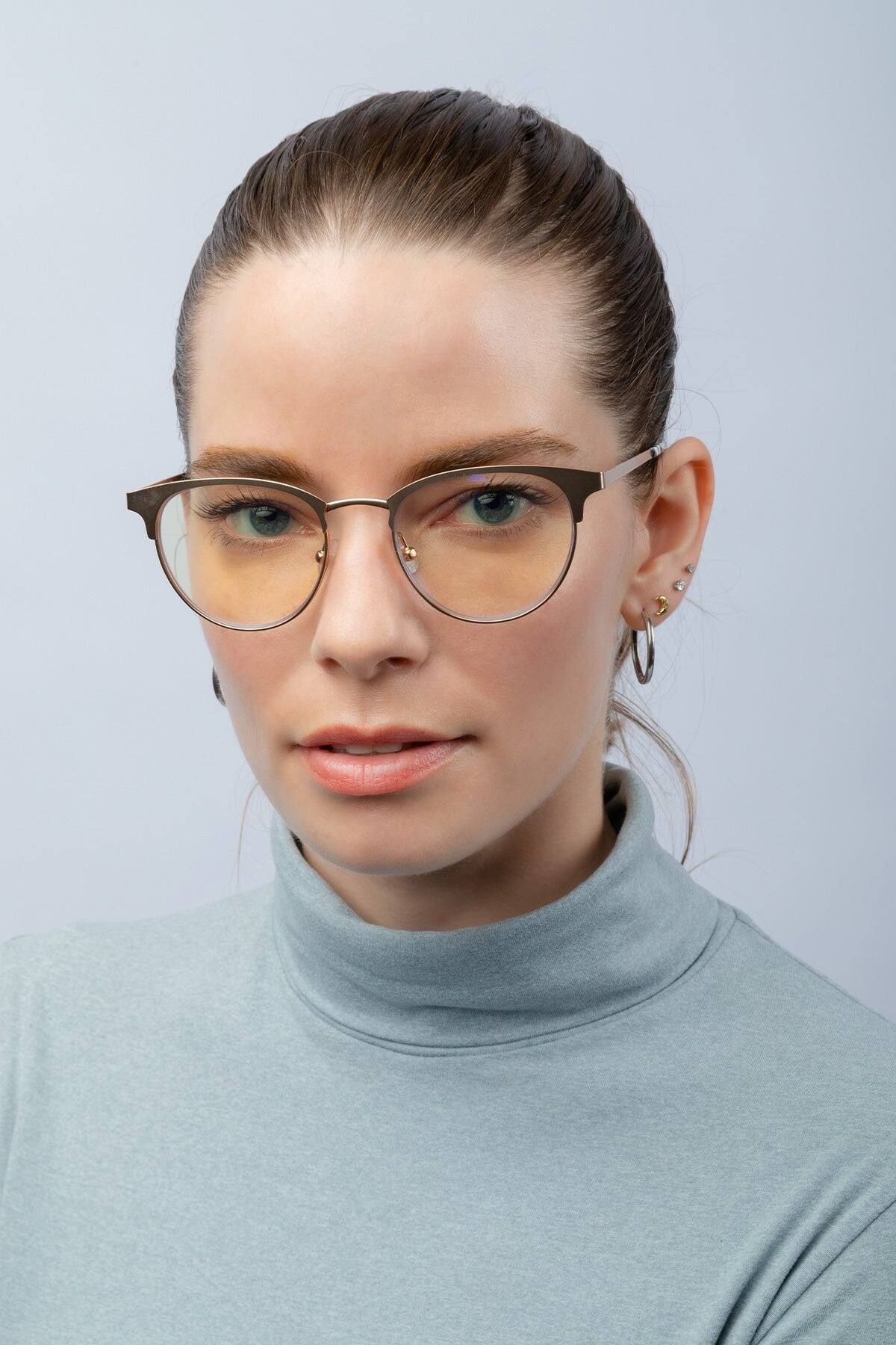 Alt View 2. GUNNAR - GUNNAR Computer Glasses  -  Apex, Gold/Marble, Clear Lens - Blue Light Blocking, Relieve Dry Eye, Anti Glare - Gold/Marble.