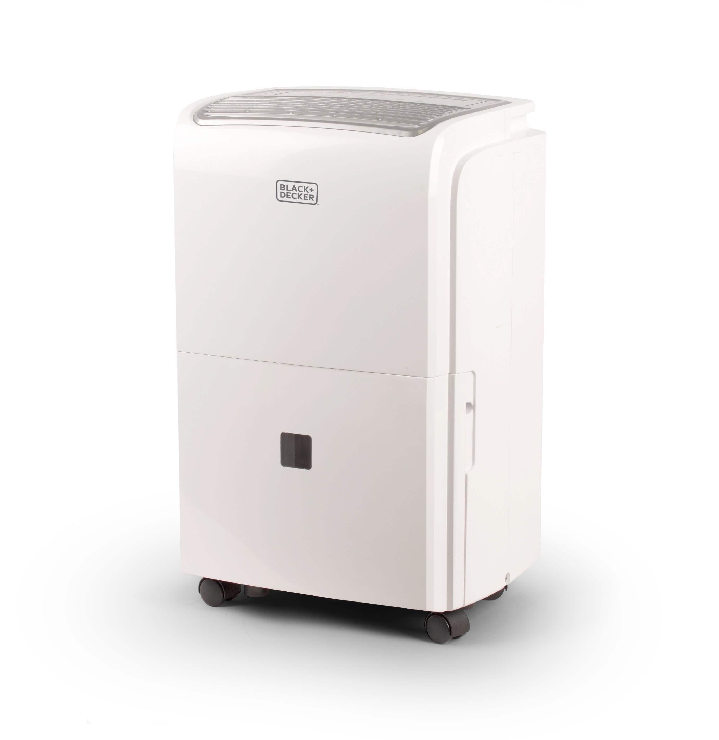 Black+Decker - 4500 Sq. Ft. Dehumidifier with Drain Pump for Extra Large Spaces and Basements,BDT50PWTB - White
