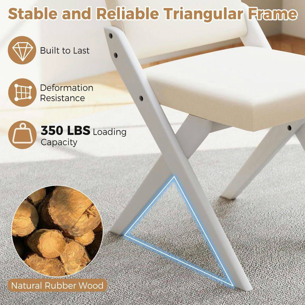 Stable and Reliable Triangular Frame

- Built to Last
- Deformation Resistance
- 350 LBS Loading Capacity

Natural Rubber Wood