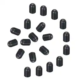 Unique Bargains - 60pcs Replacement Stylus Pen Tips 4.5mm Conductive Capacitive Touch Screen Pens Tips Silicone Rubber - Black