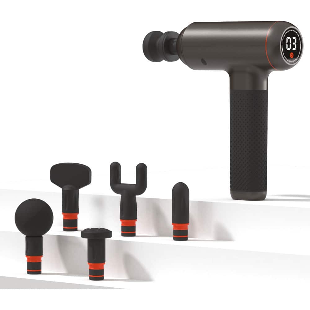 Angle. Sharper Image - Powerboost Deep Tissue Massager - Black.