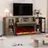 Alt View 3. U-HOMY - 70" Electric Fireplace TV Stand with 3-Sided Glass Fireplace, LED Light Entertainment Console - Walunt.