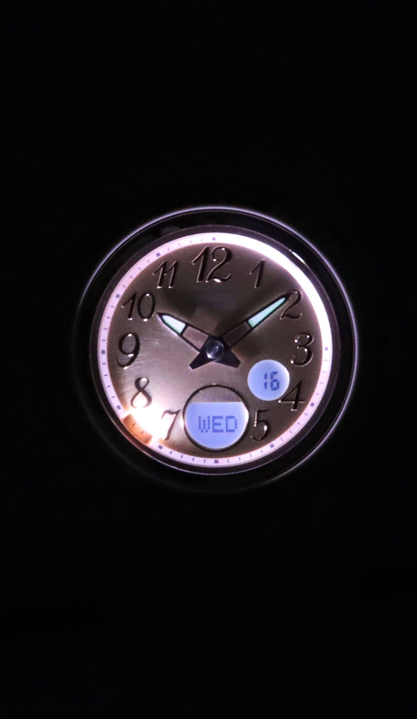 Left. Casio - Baby-G Analog Digital Resin Strap Rose Gold Dial Quartz BGA-290SA-4A 100M Women's Watch - Rose Gold.