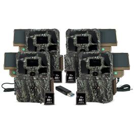 Browning Trail Cameras - Browning Dark Ops Pro X 1080 Trail Camera (4-Pack) with Accessories Bundle