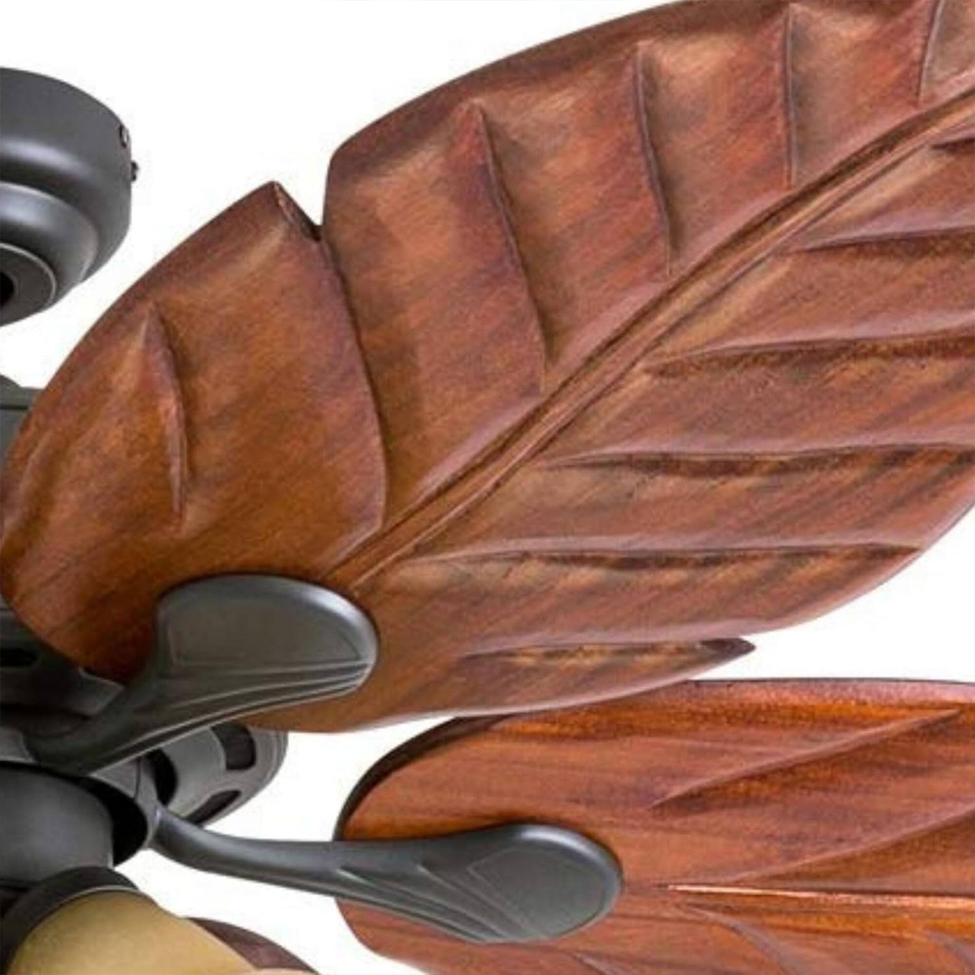 Alt View 8. Honeywell - Honeywell Royal Palm 52" Tropical LED Ceiling Fan with Pull Chain, Bronze - Bronze.