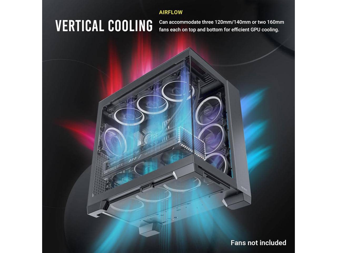 Antec C8, RTX 40 Compatible, Dual Chamber, Toolless, Type C, 360mm