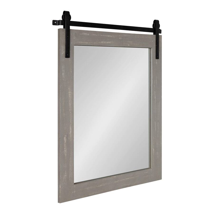 Rustic Barn Mirrors Empire DigiLabs Cates Farmhouse Wood Framed Wall Mirror 18 X 50 Rustic ...