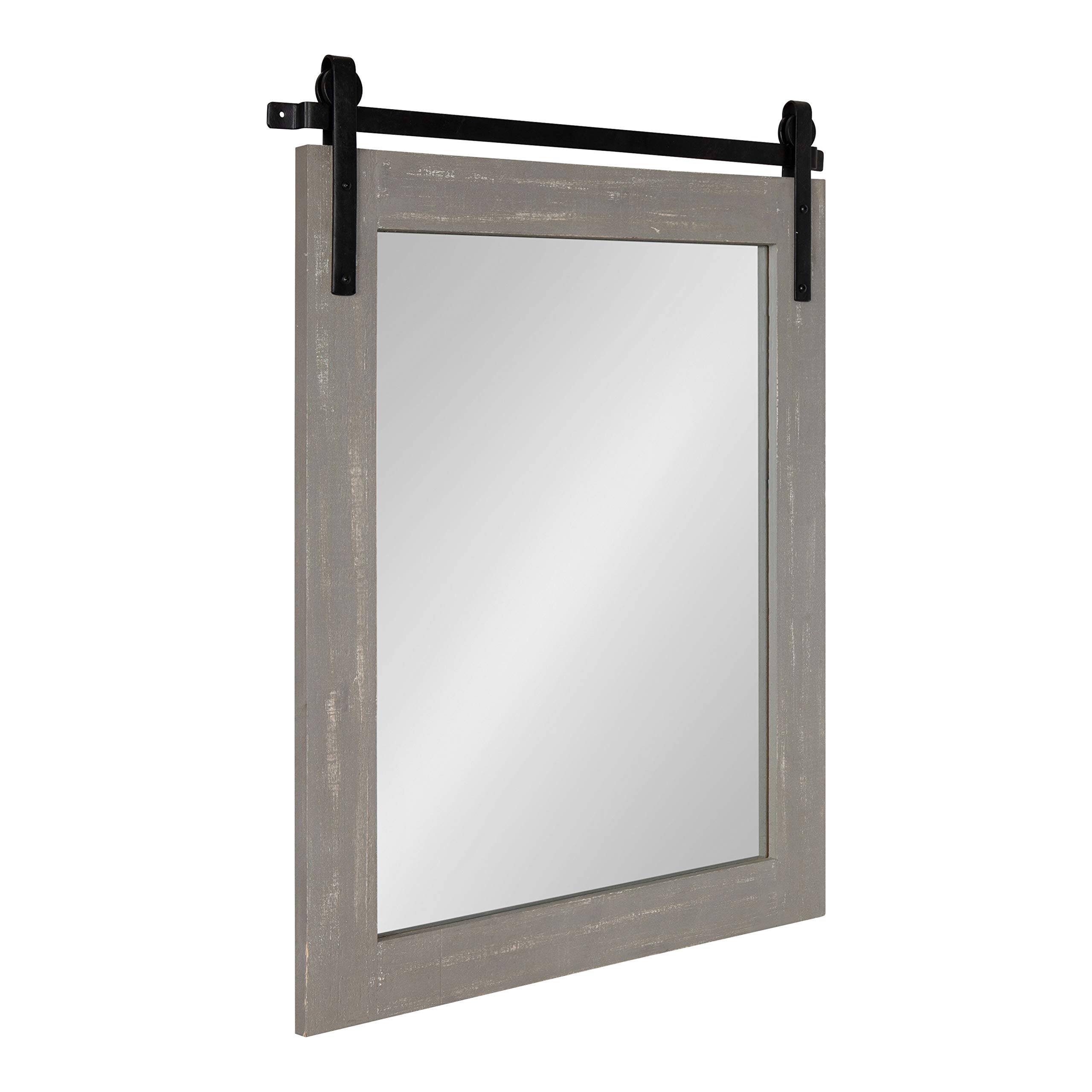 Empire DigiLabs Cates Farmhouse Wood Framed Wall Mirror 18 X 50 Rustic ...