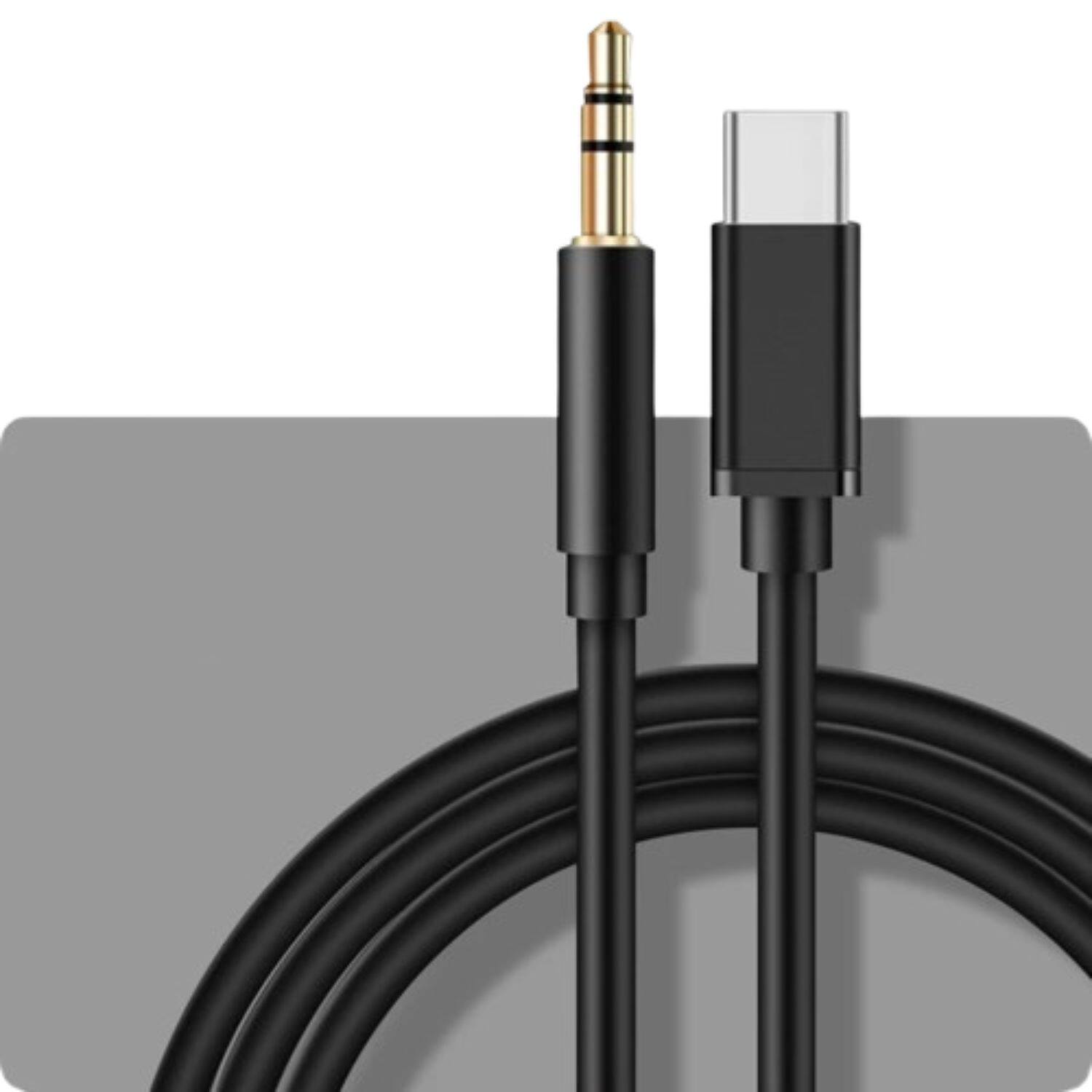 Left. Stock Preferred - USB-C to 3.5mm AUX Audio Adapter Cable/Black - Black.