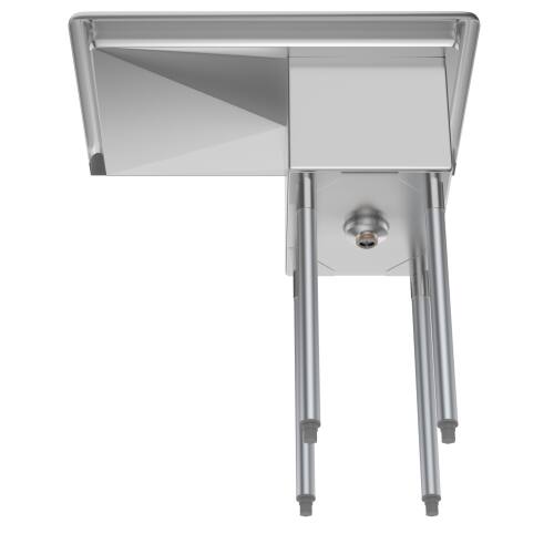 Alt View 3. Koolmore - 31 in. One Compartment Stainless Steel  Sink with Drainboard, Bowl Size 12"x 16"x 10" SA121610-16L3. - Stainless Steel.