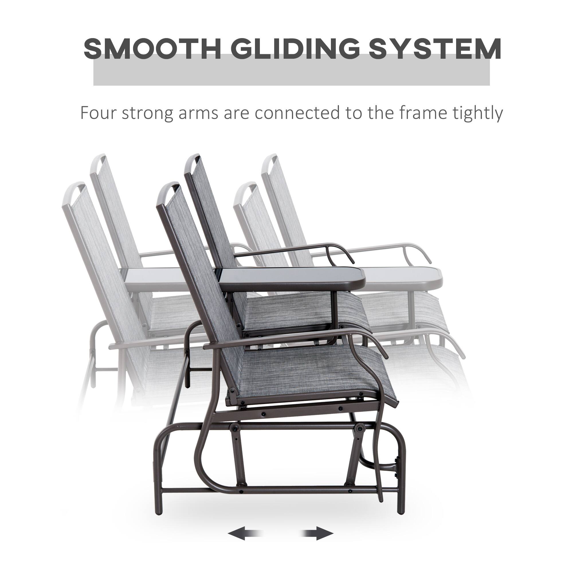 SMOOTH GLIDING SYSTEM
Four strong arms are connected to the frame tightly