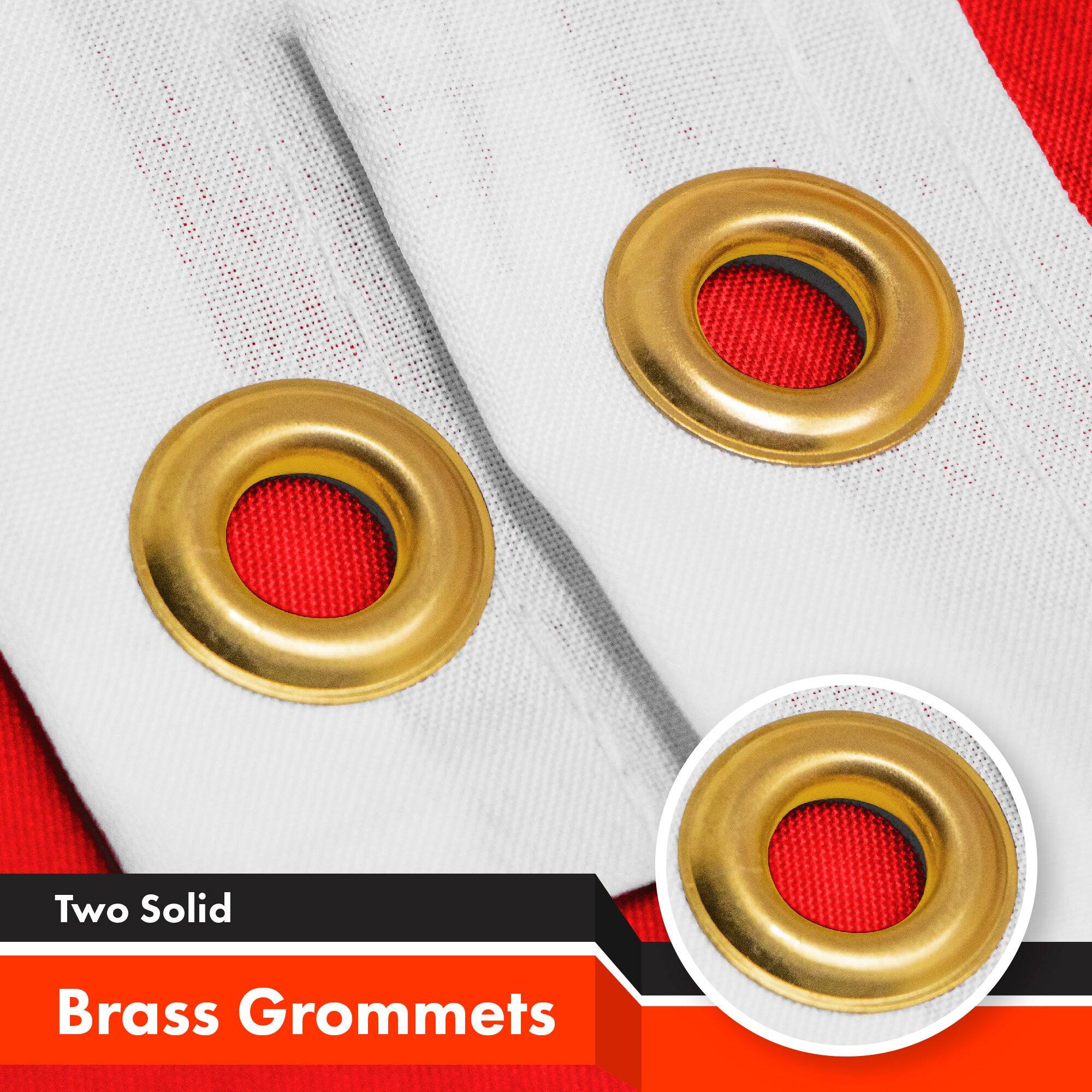 Two Solid Brass Grommets