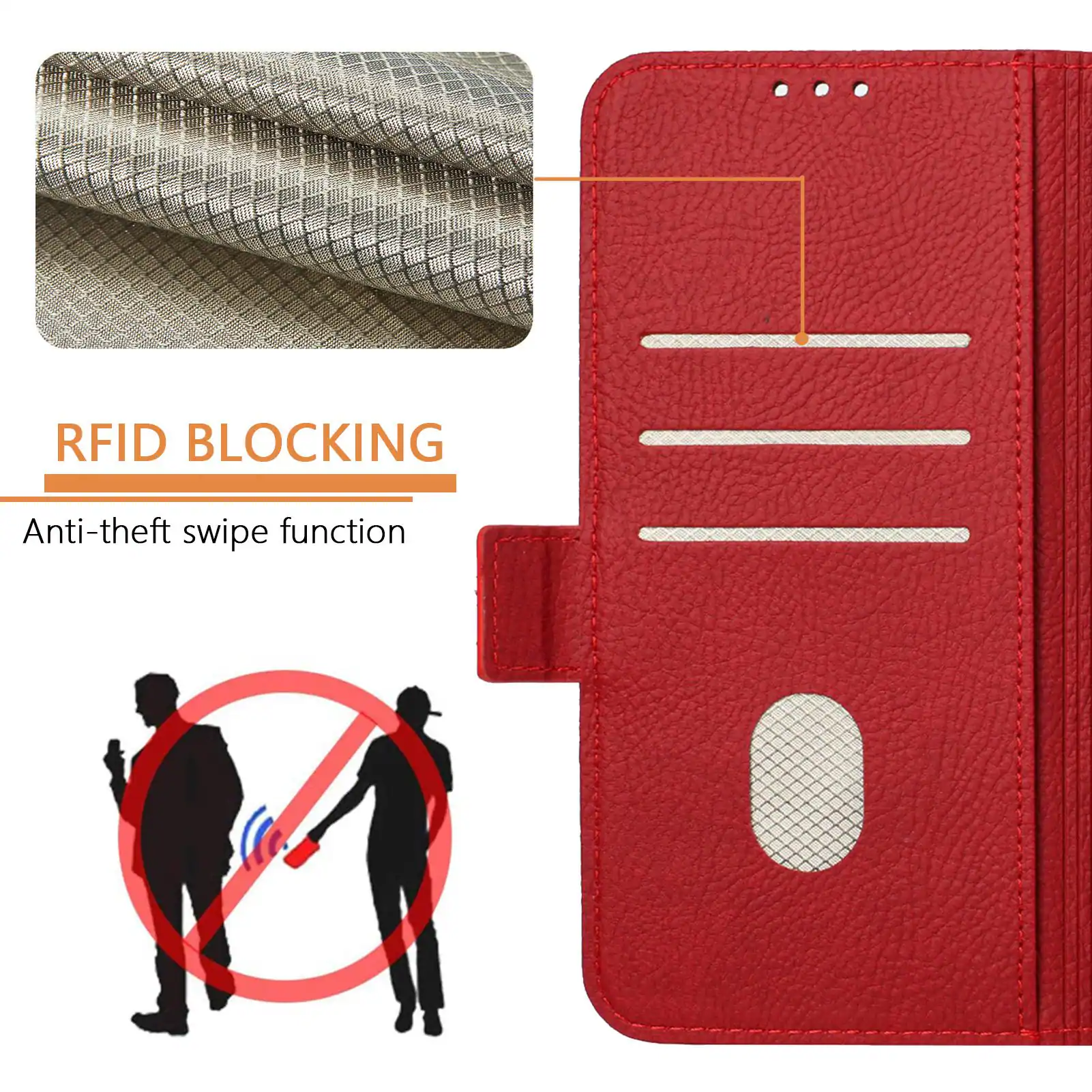 RFID BLOCKING  
Anti-theft swipe function