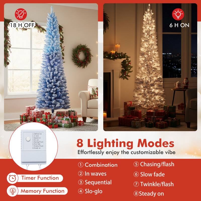 18 H OFF  
6 H ON  

8 Lighting Modes  
Effortlessly enjoy the customizable vibe  

Timer Function  
Memory Function  

1. Combination  
2. In waves  
3. Sequential  
4. Slo-glo  
5. Chasing/flash  
6. Slow fade  
7. Twinkle/flash  
8. Steady on