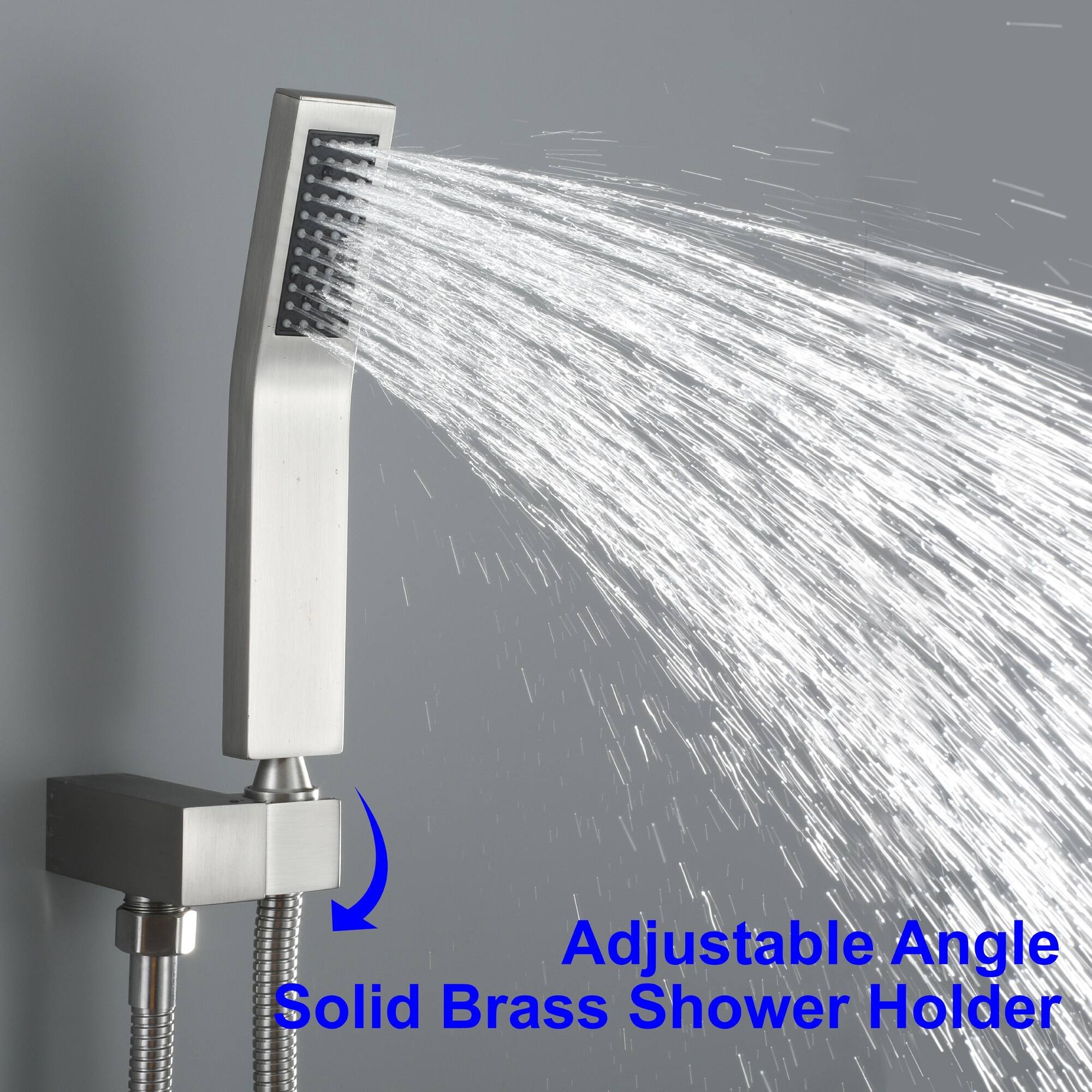 Adjustable Angle Solid Brass Shower Holder