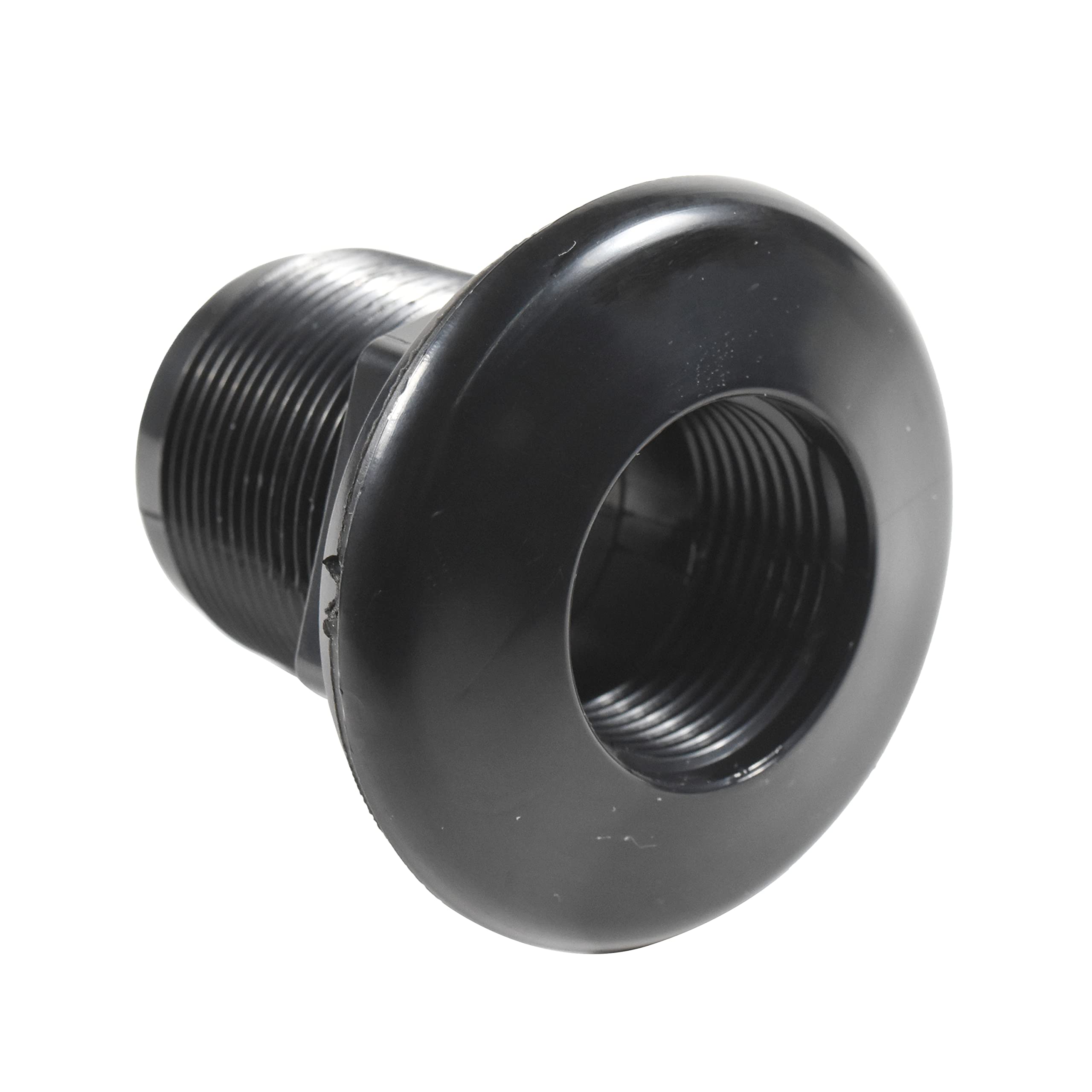 Alt View 5. HQRP - 2-Pack 1 in ABS Bulkhead Fitting - Double Threaded Tank Connector for Rain Barrels.