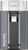 SanDisk - iXpand 128GB USB Type A/Lightning Flash Drive - Gunmetal/Black-Front_Standard