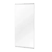 LOVMOR - Polished 30 in. W x 60 in. Modern Rectangular Tempered Glass Wall Mirror - Silver - Front_Zoom