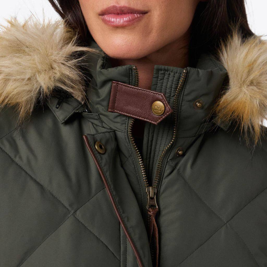 Alt View 1. Mobile Warming - Women's Carlyle Heated Jacket - Forest Green.