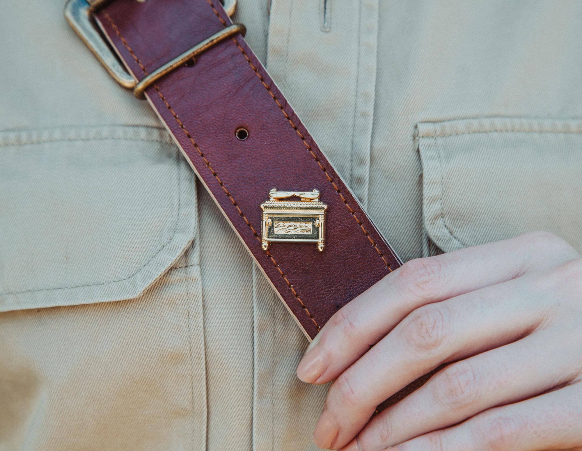 Alt View 3. SalesOne LLC - Indiana Jones and The Raiders Of The Lost Ark Covenant Metal Pin - Gold.