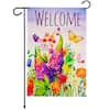 Front. G128 - Spring Floral Butterfly Garden Flag, 12 x 18 in. - Multicolor.
