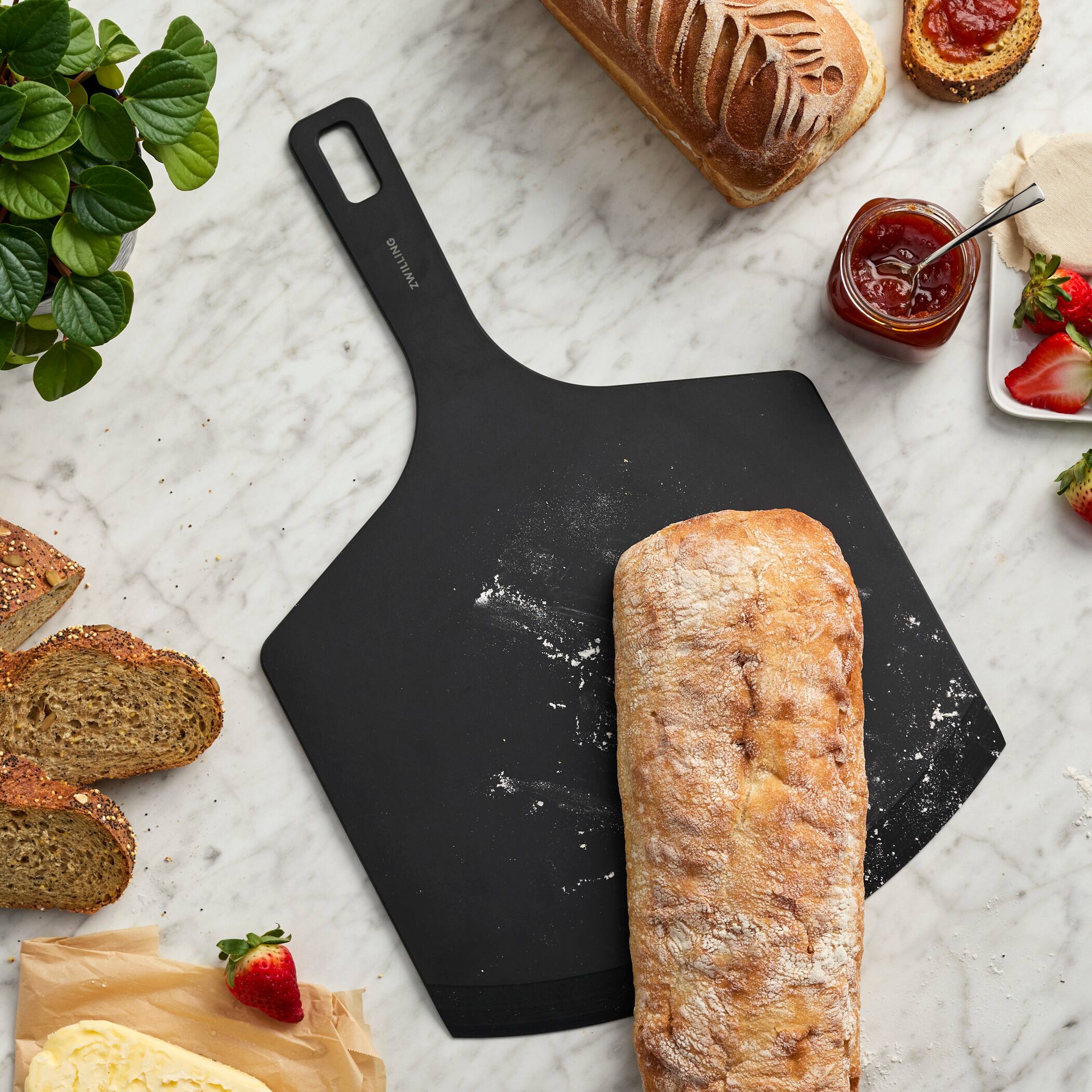 Alt View 1. ZWILLING - ZWILLING BBQ+ Plant Fiber Pizza Peel - Slate - Slate.