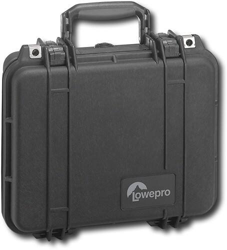 Angle Standard. Lowepro - Shoulder Bag/Belt Pack and Waterproof Hard Case Set - Black.