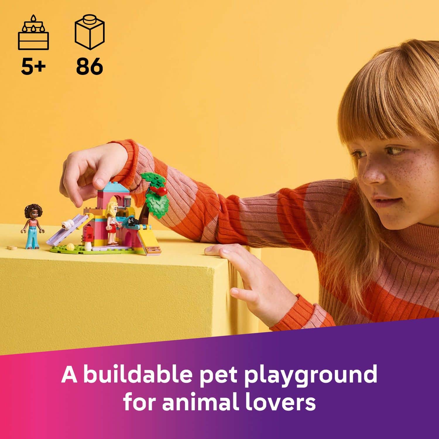 A buildable pet playground for animal lovers.