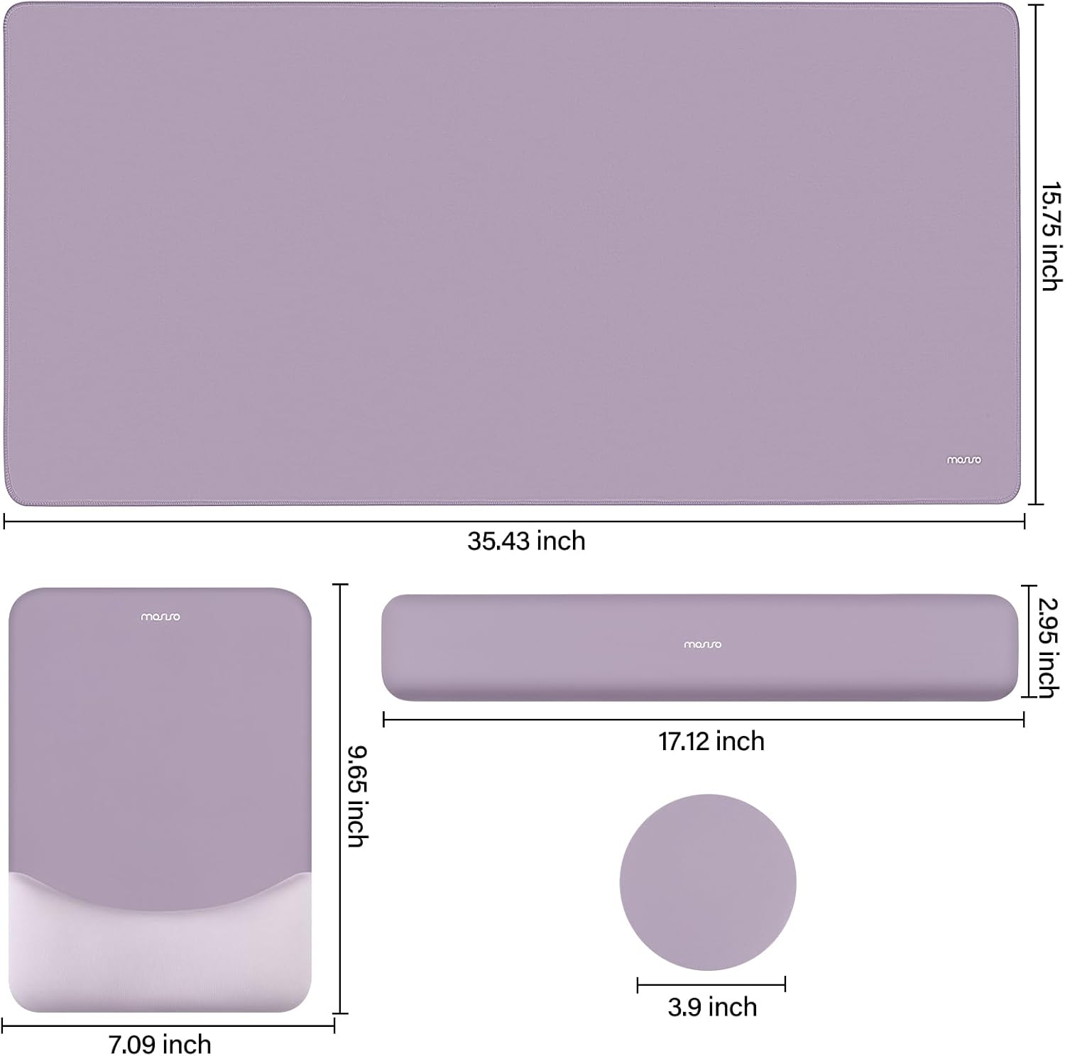 15.75 inch  
35.43 inch  
9.65 inch  
17.12 inch  
2.95 inch  
7.09 inch  
3.9 inch