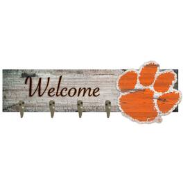 Fan Creations - Clemson Tigers 24" x 6" Mounted Coat Hanger - Multicolor