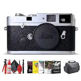 Leica - MP 0.72 Rangefinder Camera (Silver) (10301) + Corel Photo Software + Case + More