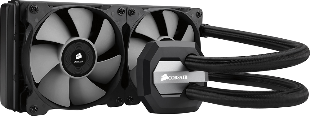 CORSAIR Hydro Series 240mm Liquid CPU Cooler Black/Gray H100I V2 - Best Buy