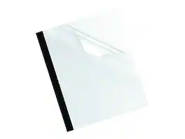 Fellowes - Thermal Presentation Covers, Letter Size, 10/Pack - Black/Clear