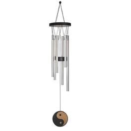 FC Design - 28" Long Ying Yang Oriental Wind Chime Outdoor Patio or Garden Hanging Decoration - Multi-Color