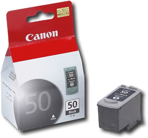 Front. Canon - 50 Standard Capacity - Black Ink Cartridge - Black.