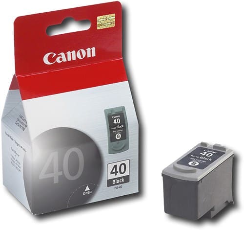 Canon - 40 Ink Cartridge - Black - Larger Front