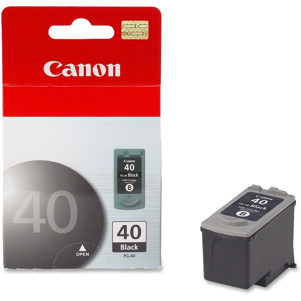 Front. Canon - 40 Standard Capacity - Black Ink Cartridge - Black.