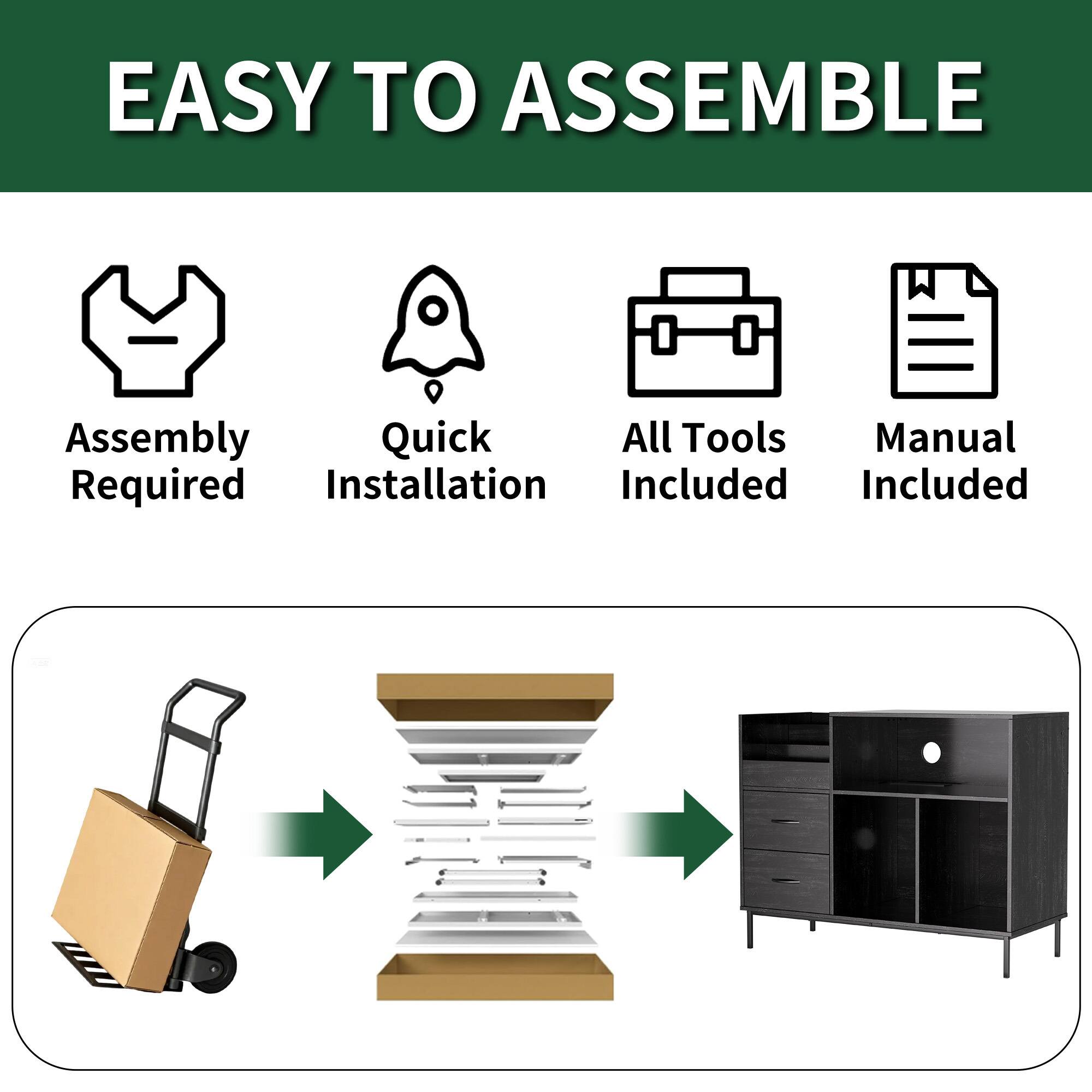 EASY TO ASSEMBLE

- Assembly Required
- Quick Installation
- All Tools Included
- Manual Included