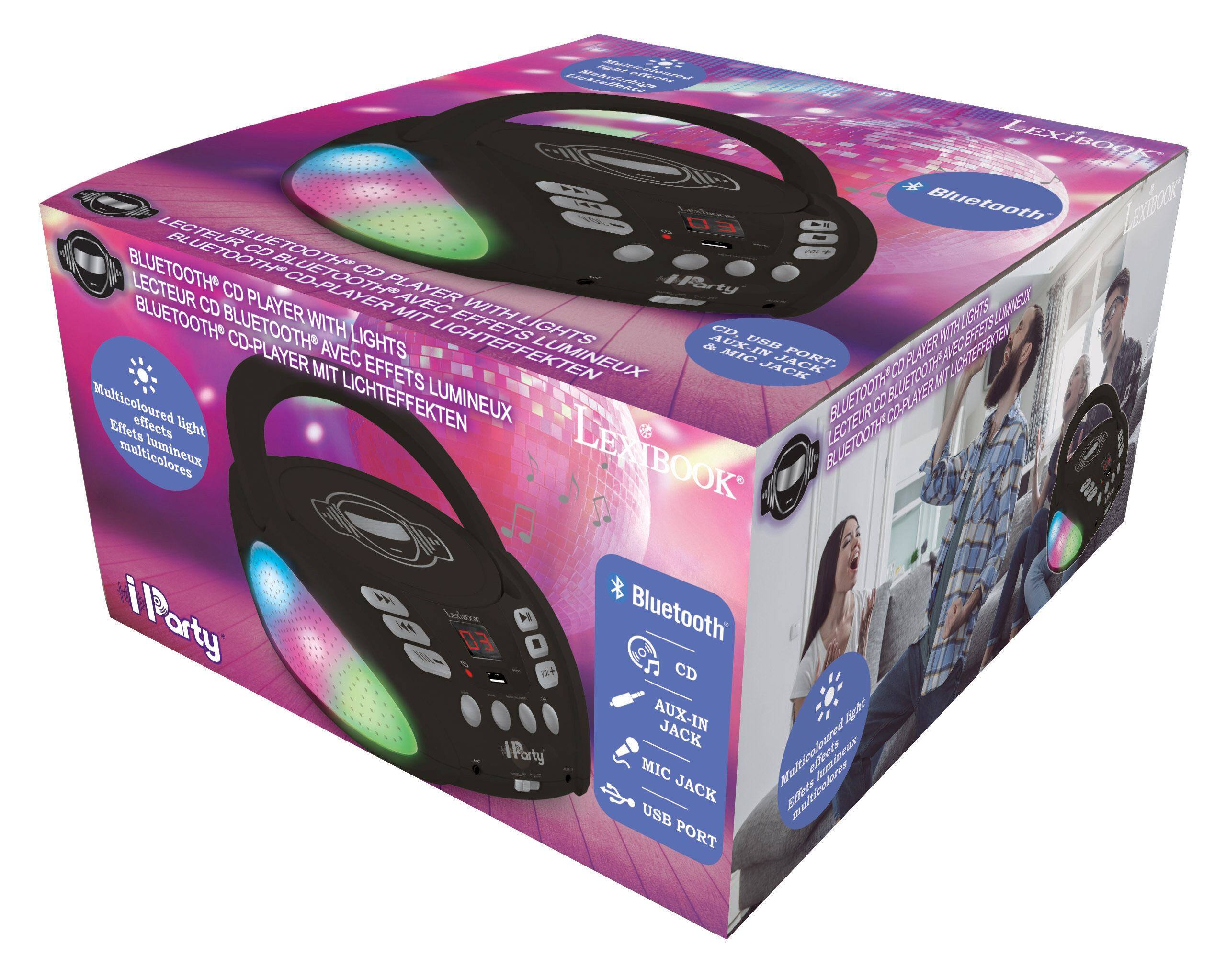 LEXIBOOK iParty Bluetooth CD Player with Lights

- Bluetooth CD Player with Lights
- Multicoloured light effects
- CD, USB, AUX-IN, MIC JACK, USB PORT
- LECTEUR CD PLAYER AVEC LUMINEUX
- LECTEUR CD PLAYER MIT LICHTEFFEKTE
- LECTEUR CD PLAYER WITH LIGHTS
- LECTEUR CD PLAYER MIT LICHTEFFEKTE
- LECTEUR CD PLAYER WITH LIGHTS
- LECTEUR CD PLAYER MIT LICHTEFFEKTE
- LECTEUR CD PLAYER WITH LIGHTS
- LECTEUR CD PLAYER MIT LICHTEFFEKTE
- LECTEUR CD PLAYER WITH LIGHTS
- LECTEUR CD PLAYER MIT LICHTEFFEKTE
- LECTEUR CD PLAYER WITH LIGHTS
- LECTEUR CD PLAYER MIT LICHTEFFEKTE
- LECTEUR CD PLAYER WITH LIGHTS
- LECTEUR CD PLAYER MIT LICHTEFFEKTE
- LECTEUR CD PLAYER WITH LIGHTS
- LECTEUR CD PLAYER MIT LICHTEFFEKTE
- LECTEUR CD PLAYER WITH LIGHTS
- LECTEUR CD PLAYER MIT LICHTEFFEKTE
- LECTEUR CD PLAYER WITH