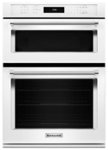 Front Zoom. KitchenAid - 30" Single Electric Convection Wall Oven with Built-In Microwave - White.