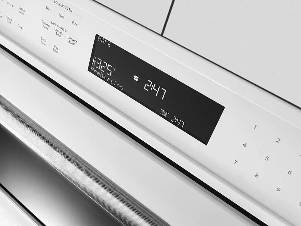 Alt View 14. KitchenAid - 30" Single Electric Convection Wall Oven with Built-In Microwave - White.