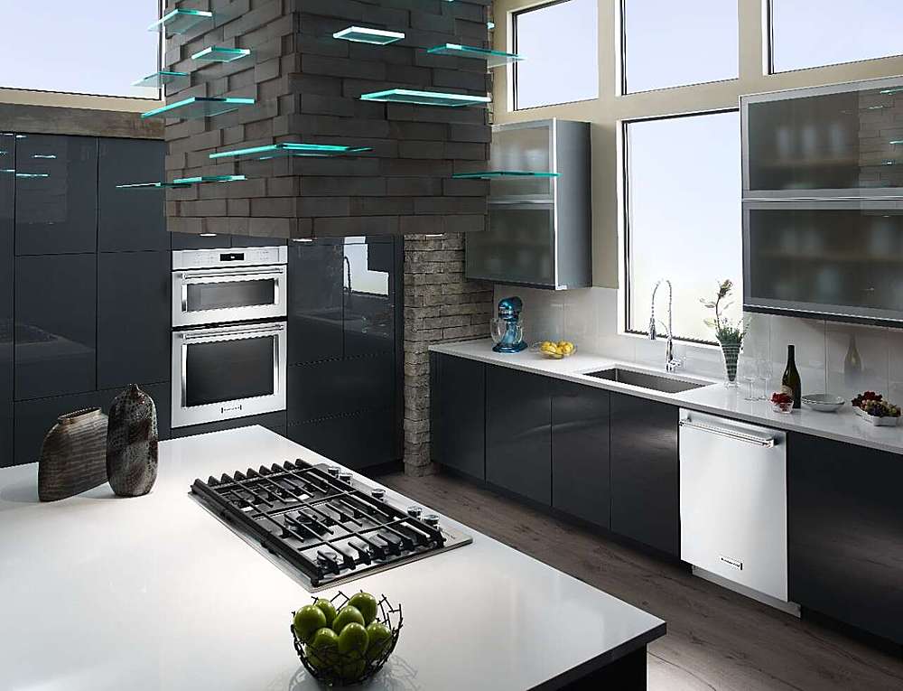 Alt View 20. KitchenAid - 30" Single Electric Convection Wall Oven with Built-In Microwave - White.