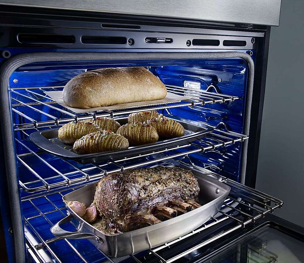 Alt View 12. KitchenAid - 27" Built-In Double Electric Convection Wall Oven - Stainless Steel.