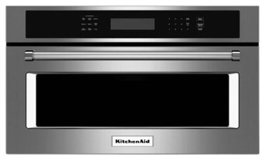 KitchenAid - 1.4 Cu. Ft. Built-In Microwave - Stainless Steel - Front_Zoom