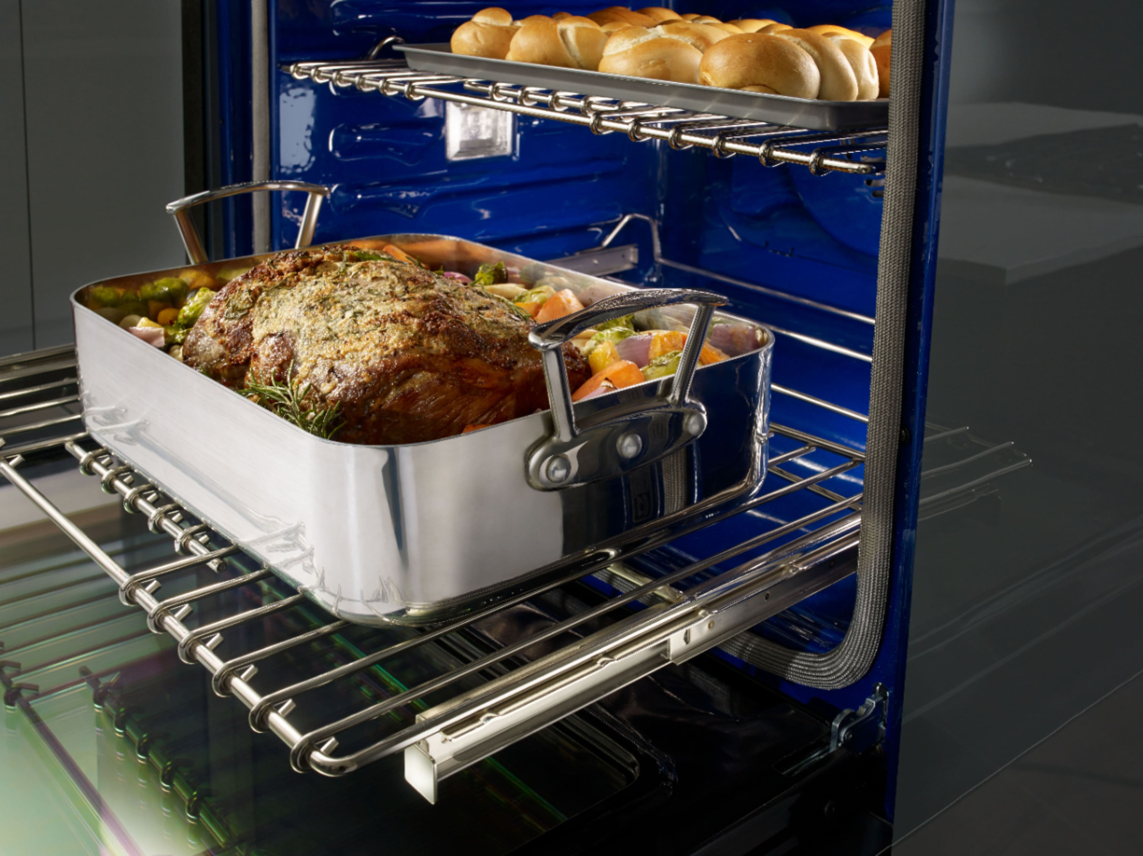 Alt View 14. KitchenAid - 30" Built-In Double Electric Convection Wall Oven - Stainless Steel.