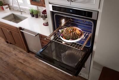 KitchenAid 30" Built In Double Electric Convection Wall Oven Stainless steel KODE500ESS - Open Box - Best Buy