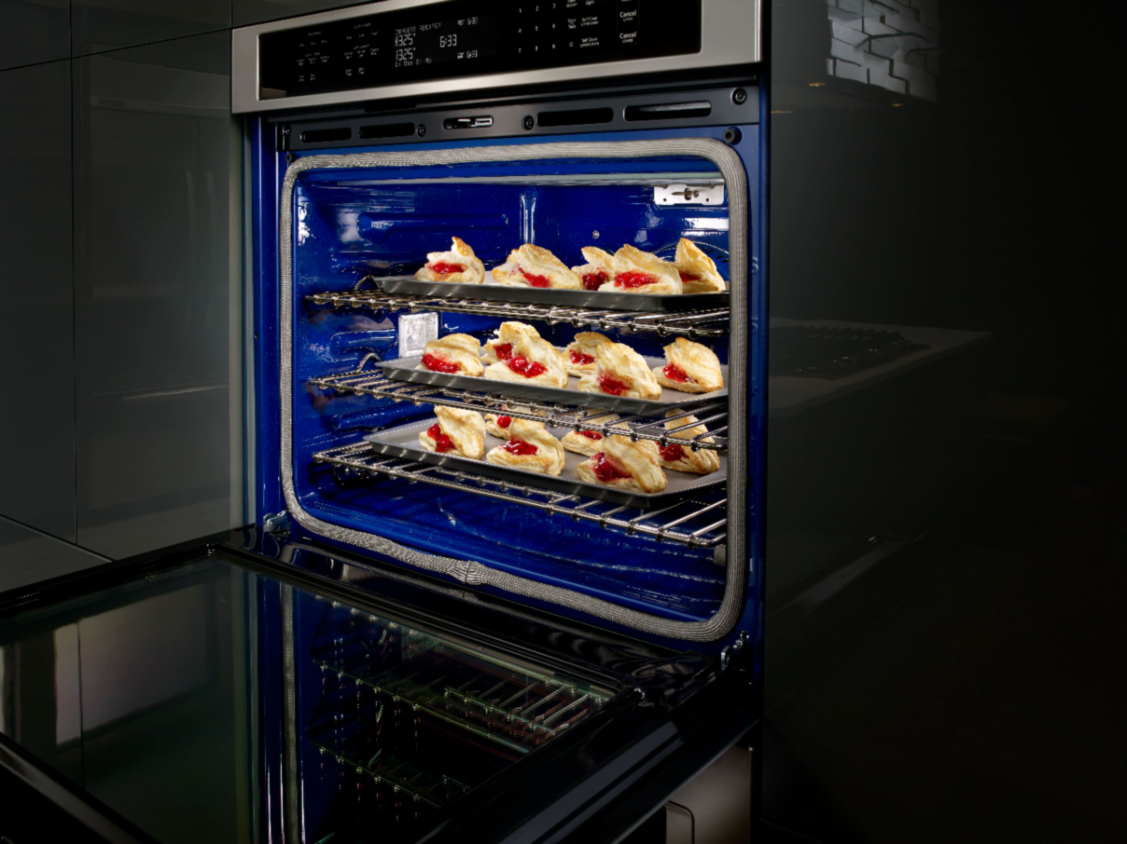 Alt View 18. KitchenAid - 30" Built-In Double Electric Convection Wall Oven - Stainless Steel.